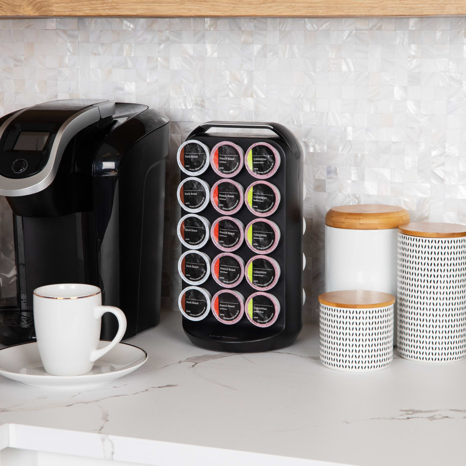 Mind Reader Single Serve Coffee Pod Storage Carousel, 12-1/2inH x 6-3/4inW x 6-1/4inL , Black - Image 3
