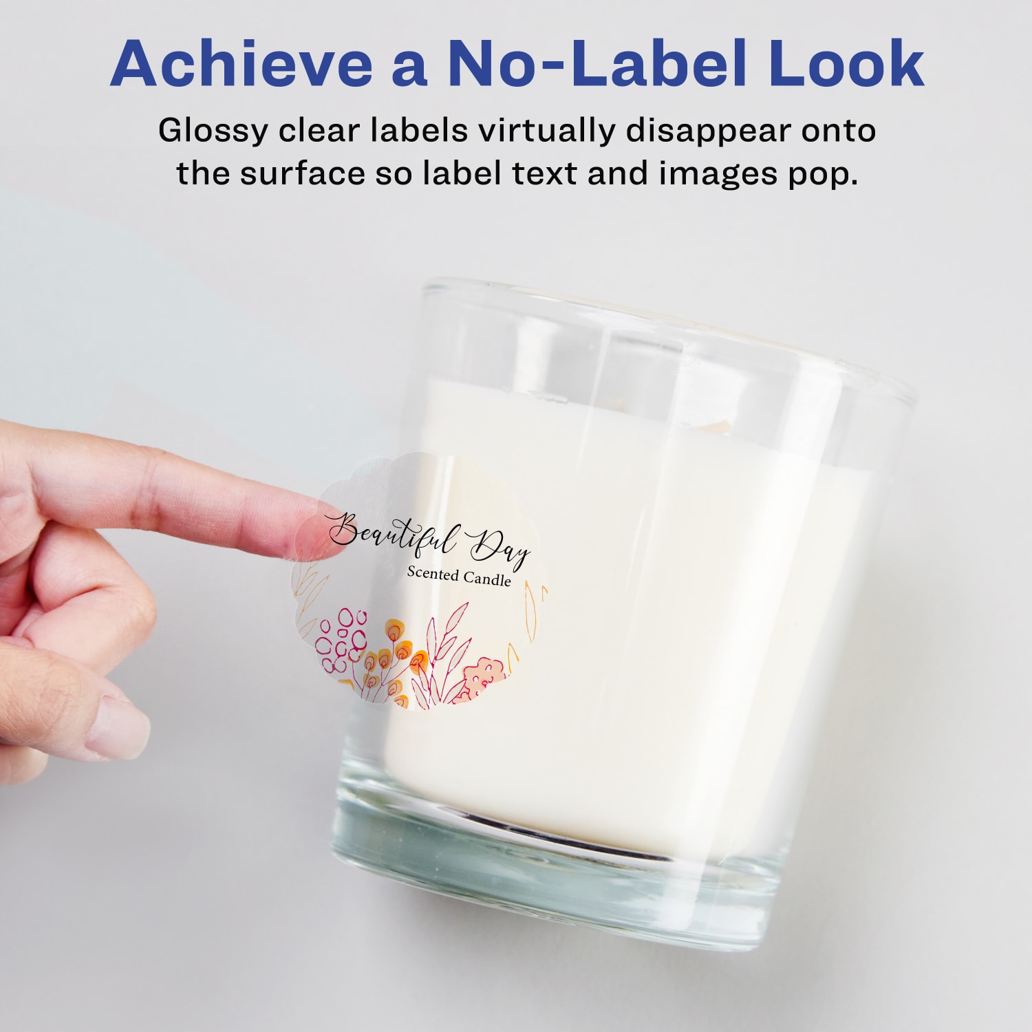 Avery Glossy Permanent Labels With Sure Feed, 94516-CGF25, Round Scalloped, 2-1/2in Diameter, Clear, Pack Of 225 - Image 3