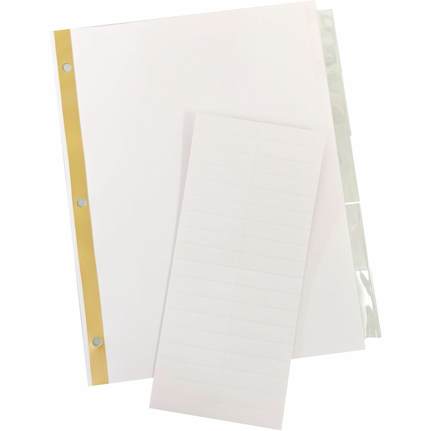 Business Source Tear-resistant Clear Tab Index Dividers - 5x Divider(s) - 5 Tab(s)/Set - 8.5in Dividerx 11in Divider - 16477 - Image 3