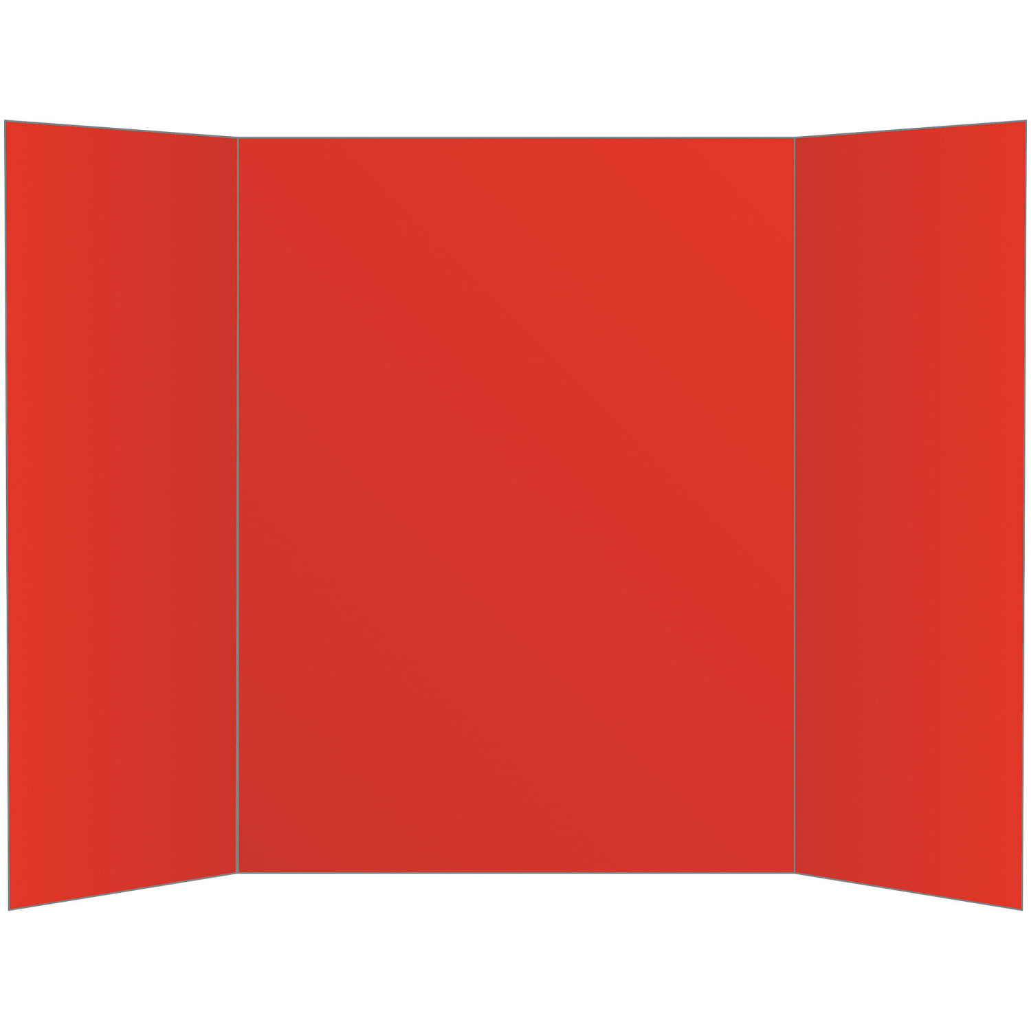 Office Depot Brand 2-Ply Tri-Fold Project Board, 36in x 48in, Red