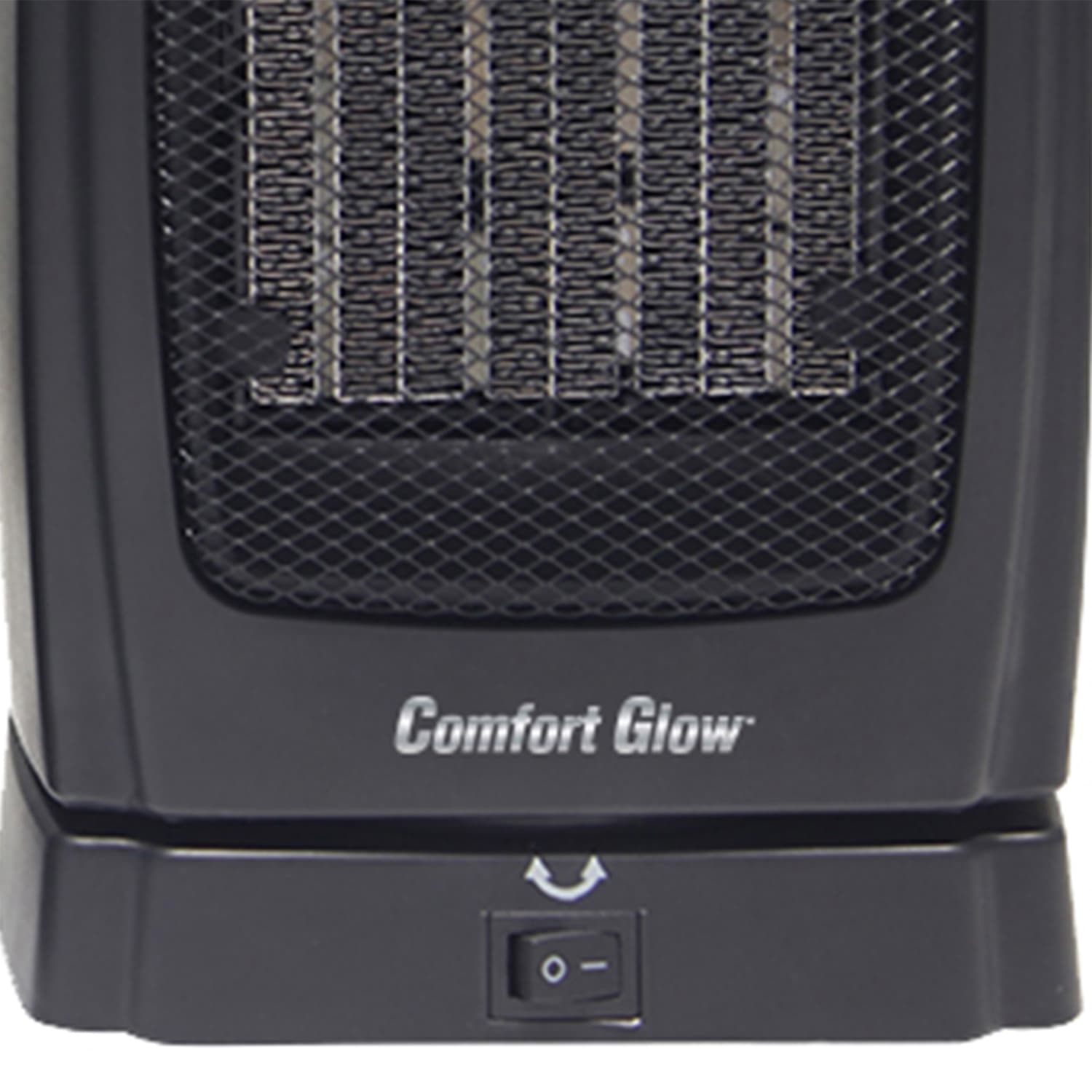 Comfort Glow 1500-Watt-Max Portable Oscillating Ceramic Fan Heater with Thermostat, Black - Image 6