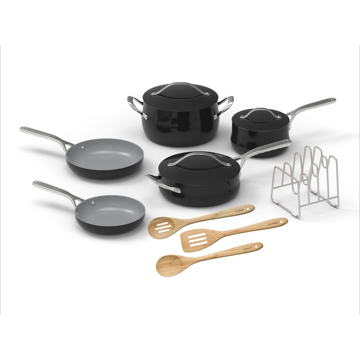 Cuisinart Culinary 12-Piece Cookware Set, Black