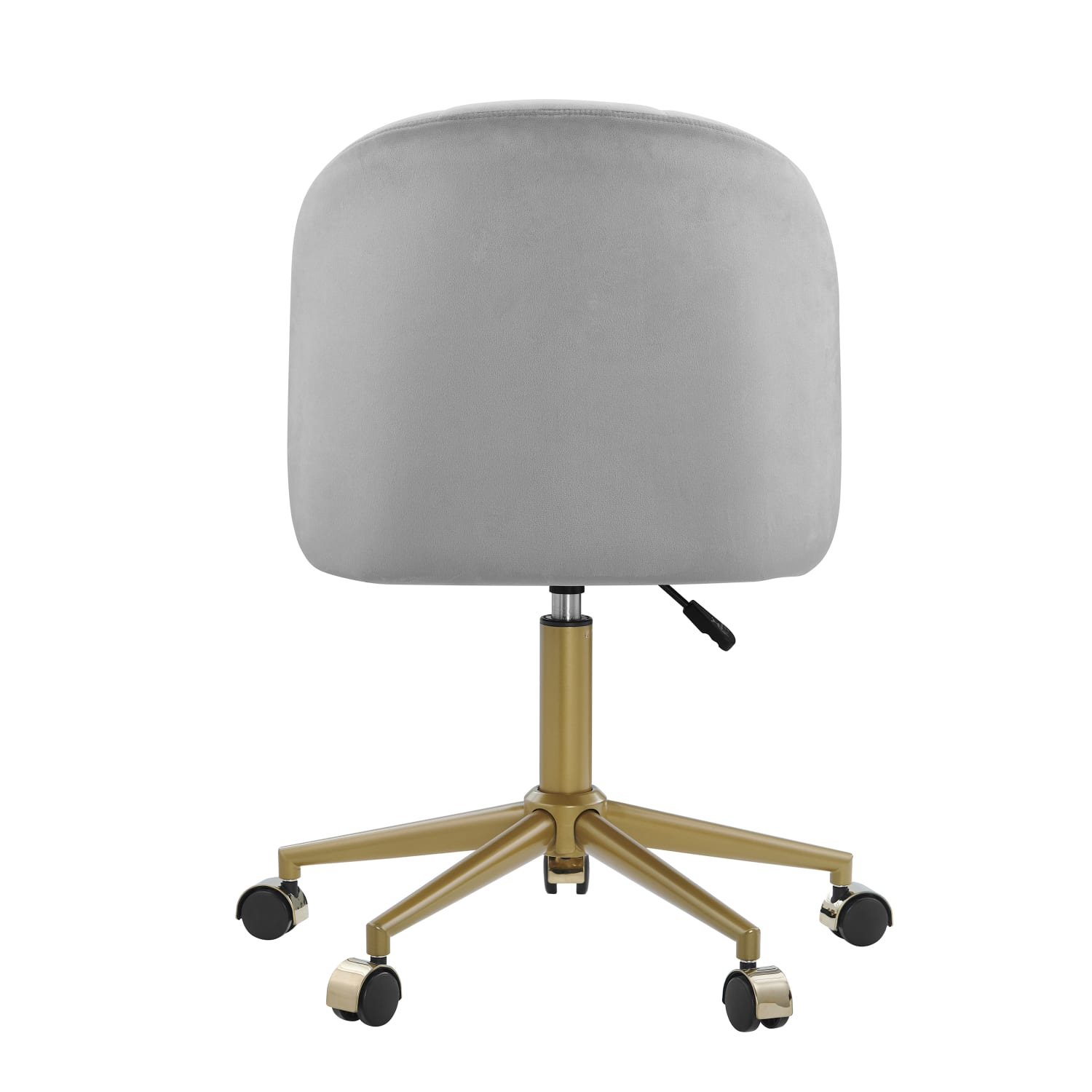 Linon Ashland Velvet MidBack Office Desk Chair GrayGold PopularChairscom Linon Ashland Velvet Mid Back Office Desk Chair GrayGold PopularChairscom