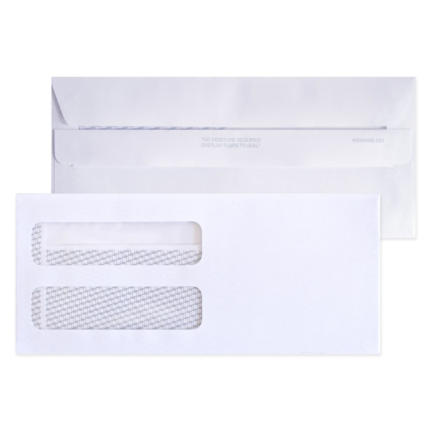 #9 Double-Window Medical/Healthcare Billing Statement Envelopes, Left Windows (Top/Bottom), Self-Seal, White, Pack Of 5000 - Image 3