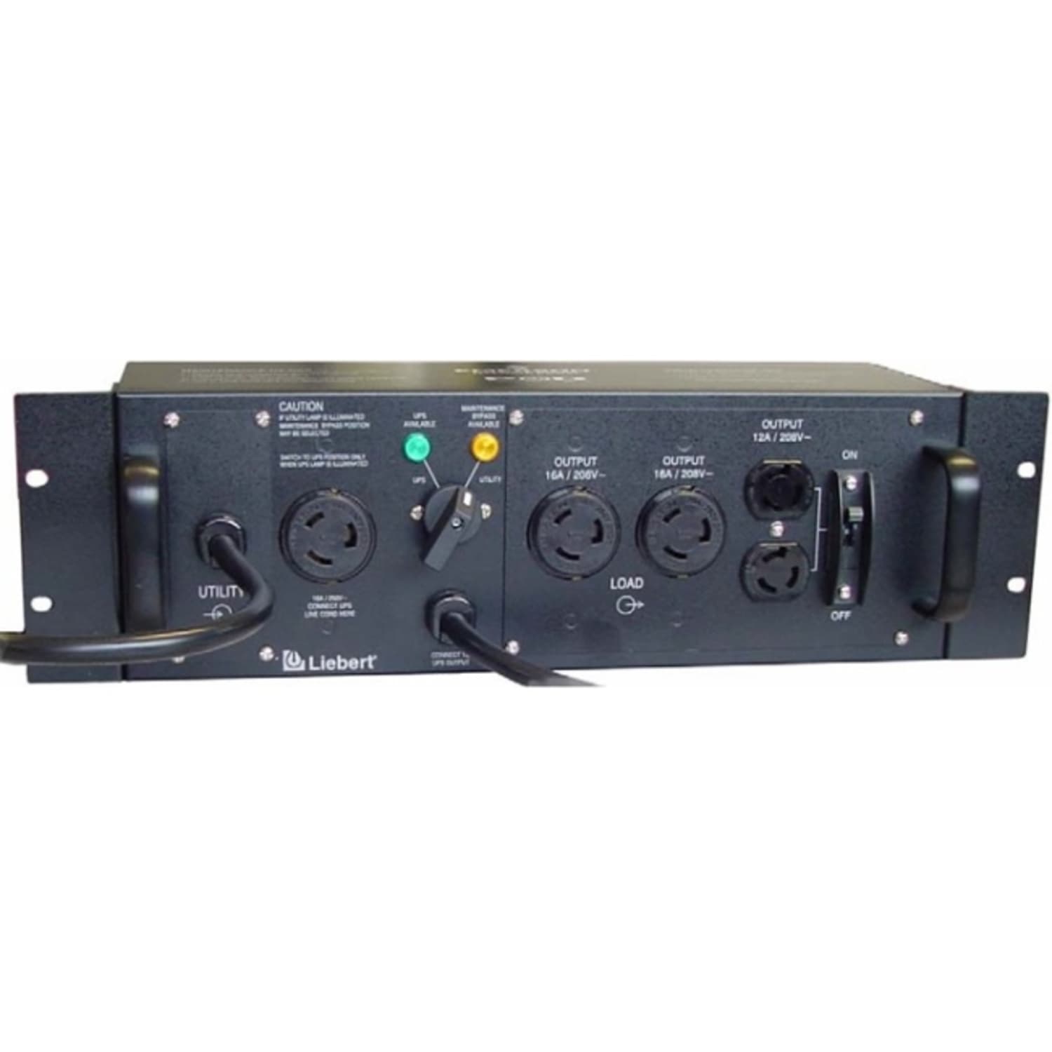 Vertiv Liebert MicroPOD - (2) NEMA L6-15R| (2) L6-20R| UPS Maintenance Bypass - (1) NEMA 6-20P| Max Current 16A| AC 208V|  - MP2220N - Image 3