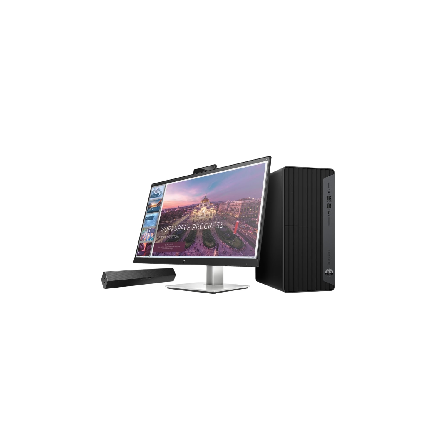 HP S101 Sound Bar, Black, For HP 280, 34, Z1 G9; Elite 600 G9, 800 G9; EliteDesk 80X G8; Pro 400 G9; ProDesk 405 G8 - Image 3