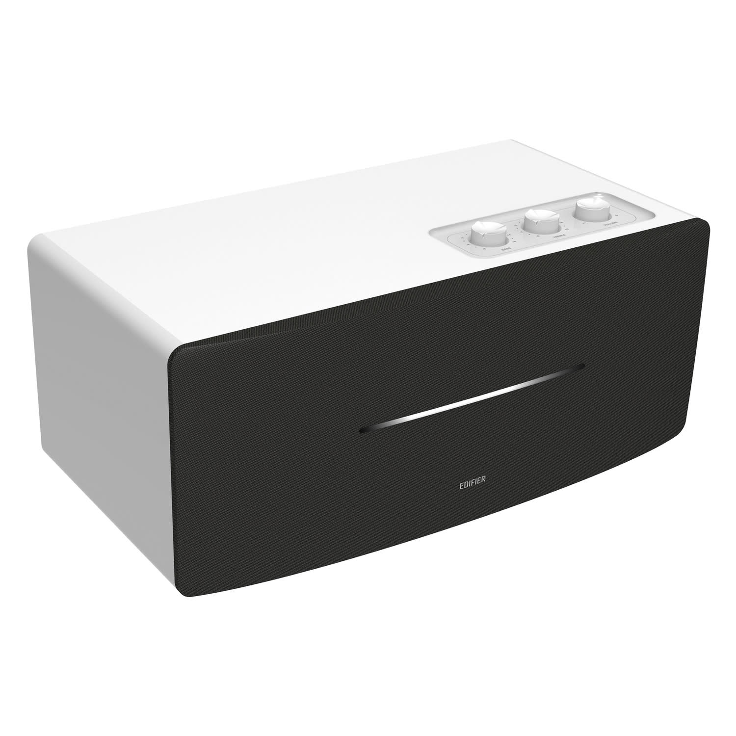 Edifier D12 Desktop 70W Continuous-Power Bluetooth Amplified Integrated Stereo Speaker With Remote, White - Image 3