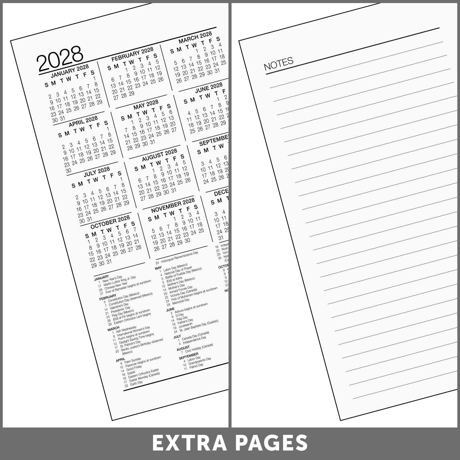 Office Depot Brand Daily Desk Calendar Refill, 3 1/2in x 6in, White, January 2027 to December 2027, SP717D5027 - Image 6