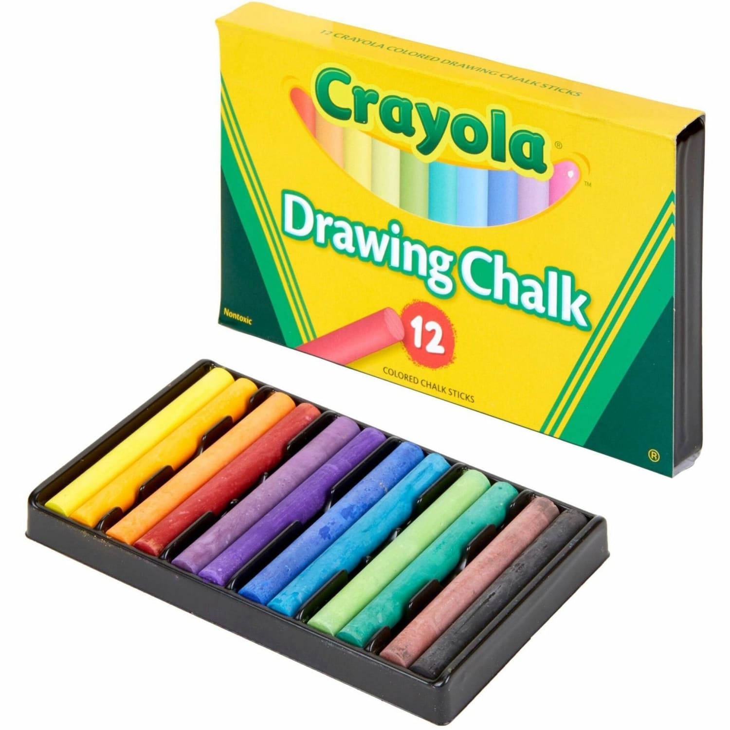 Crayola Drawing Chalk, Assorted Colors, Box Of 12 - Image 3