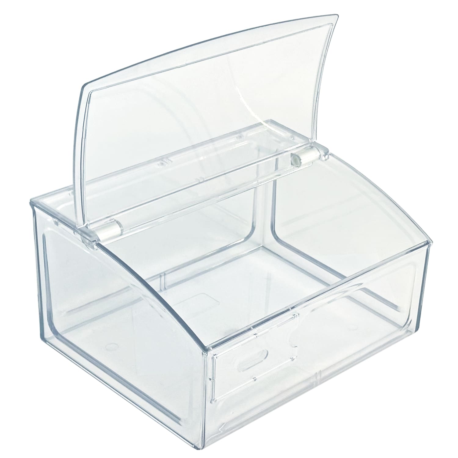 Azar Displays Candy Bin With Hinged Top Lid, 7inH x 11-3/4inW x 9-3/4inD, Clear - Image 6
