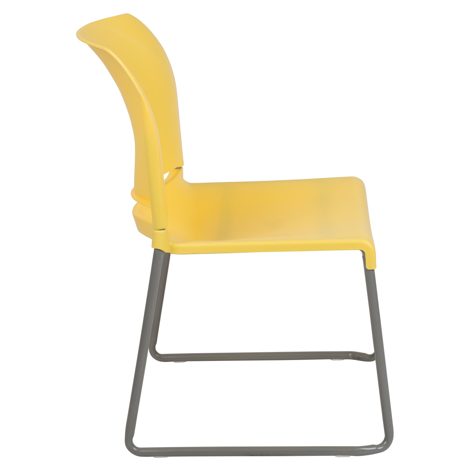 Flash Furniture HERCULES Series Full Back Contoured Stack Chairs YellowGray Set Of 5 Chairs PopularChairscom