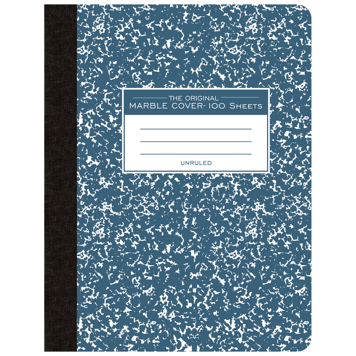 Roaring Spring Paper Products Composition Book, Unruled, 9-3/4in x 7-1/2in, 100 Sheets, Blue Marble, Pack Of 6 - Image 3