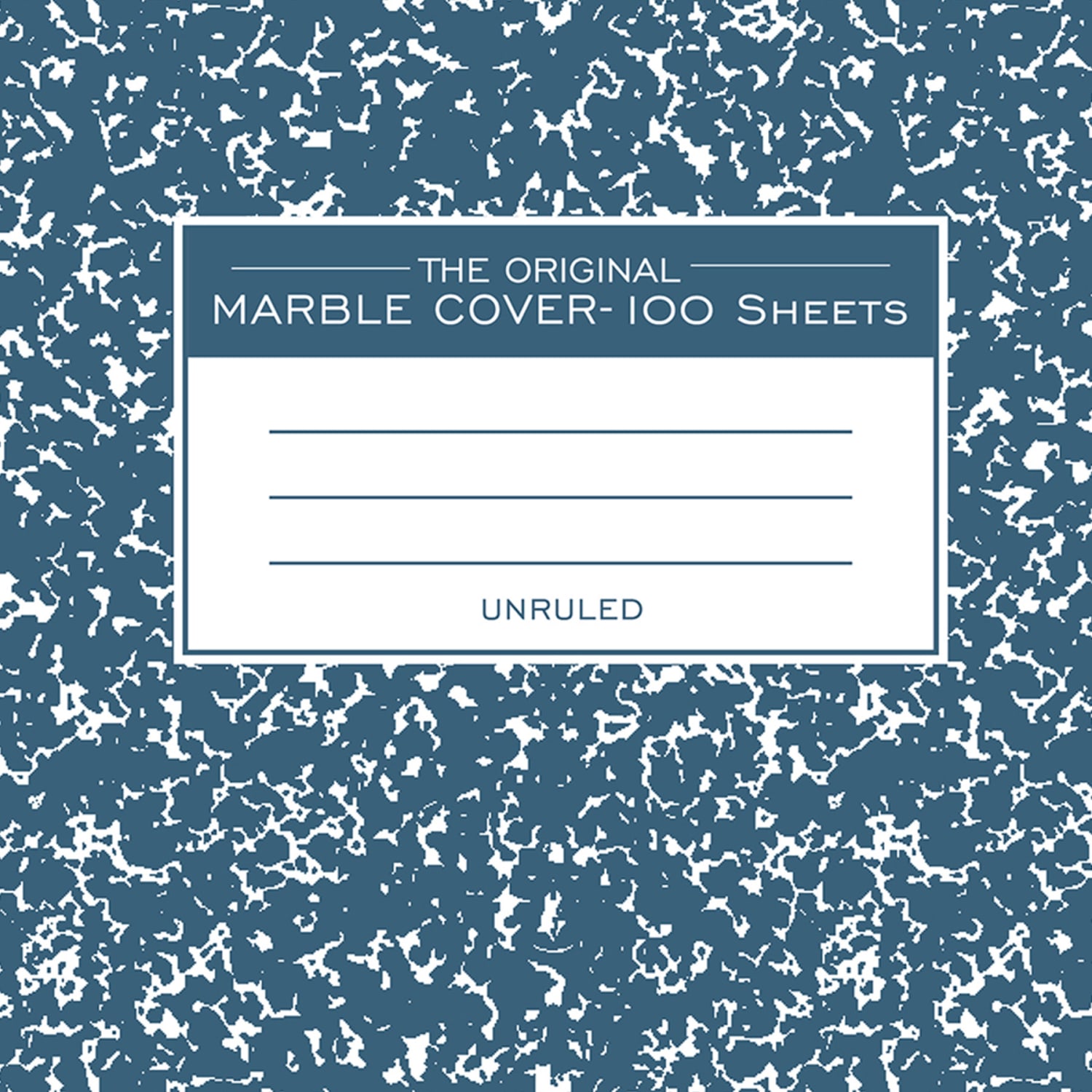 Roaring Spring Paper Products Composition Book, Unruled, 9-3/4in x 7-1/2in, 100 Sheets, Blue Marble, Pack Of 6 - Image 4