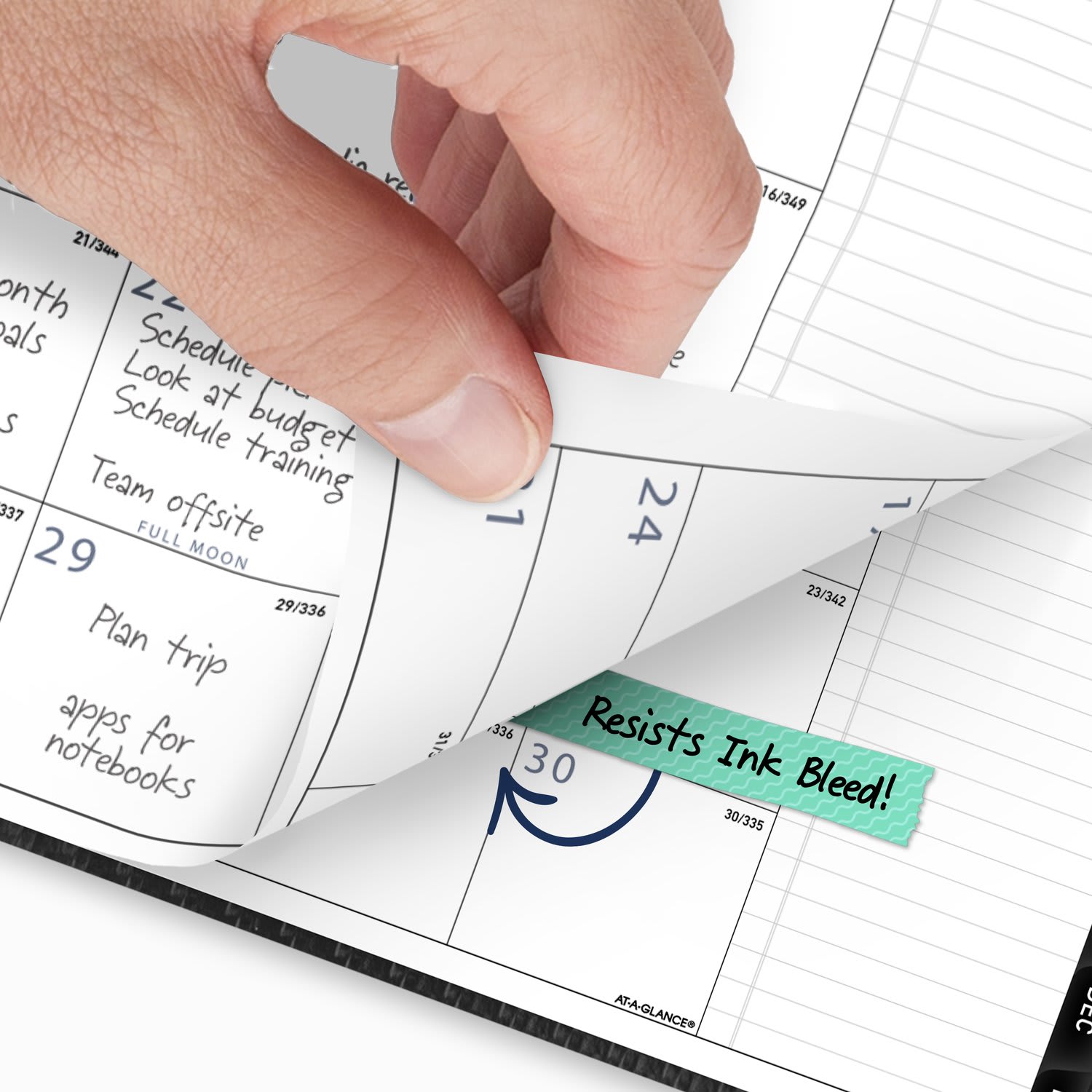 AT-A-GLANCE Contemporary 2027 Monthly Planner, Charcoal, Large, 9in x 11in - Image 4