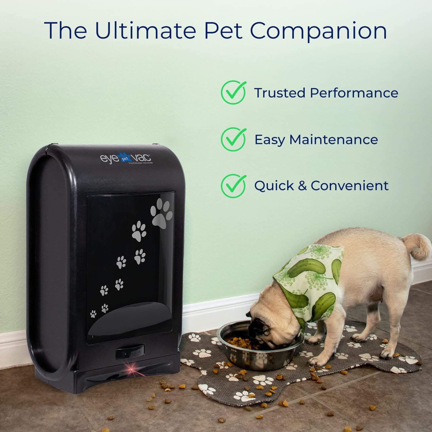 Eyevac EVPETPB Pet Touchless Vacuum, Black - Image 5