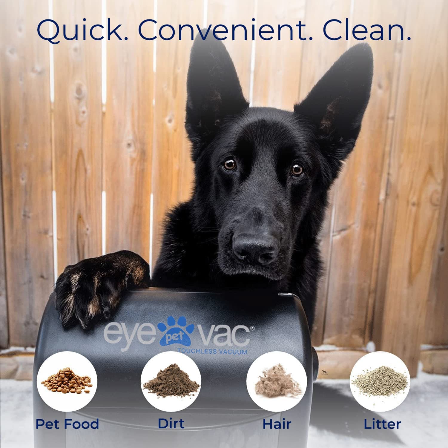 Eyevac EVPETPB Pet Touchless Vacuum, Black - Image 6