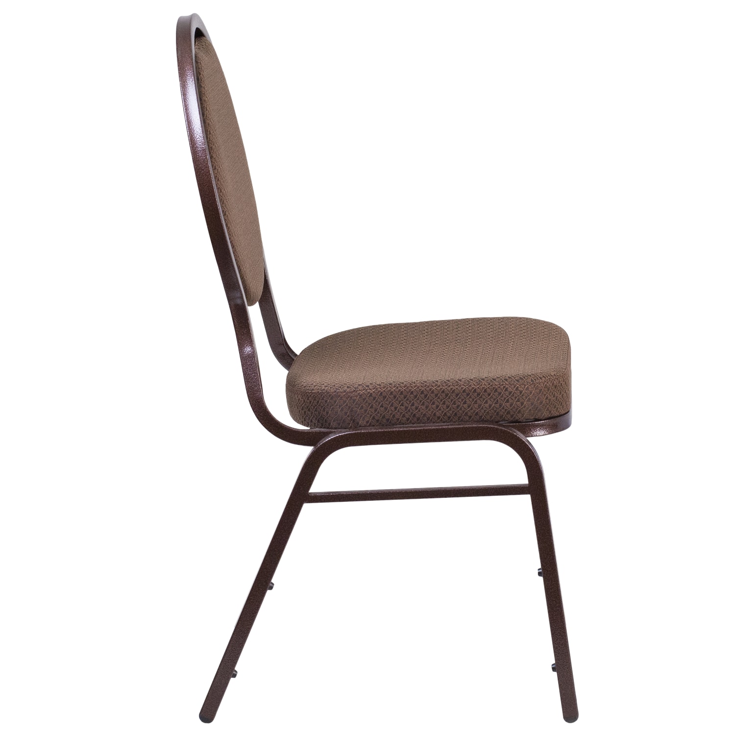Flash Furniture HERCULES Series Teardrop Back Stacking Banquet Chair Brown Patterned FabricCopper Vein Frame PopularChairscom