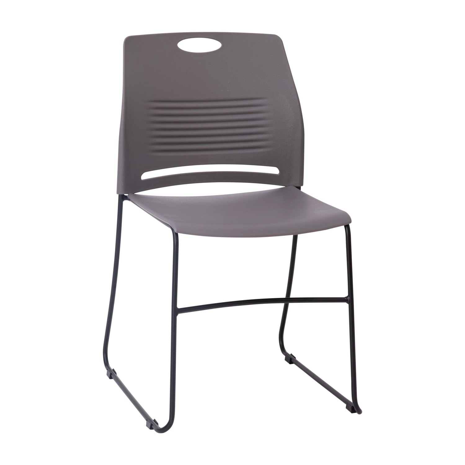 Flash Furniture HERCULES Commercial Grade 660lb Capacity Plastic Stack Chair With Carrying Handle GrayBlack PopularChairscom Flash Furniture HERCULES Commercial Grade 660 lb Capacity Plastic Stack Chair With Carrying Handle GrayBlack PopularChairscom