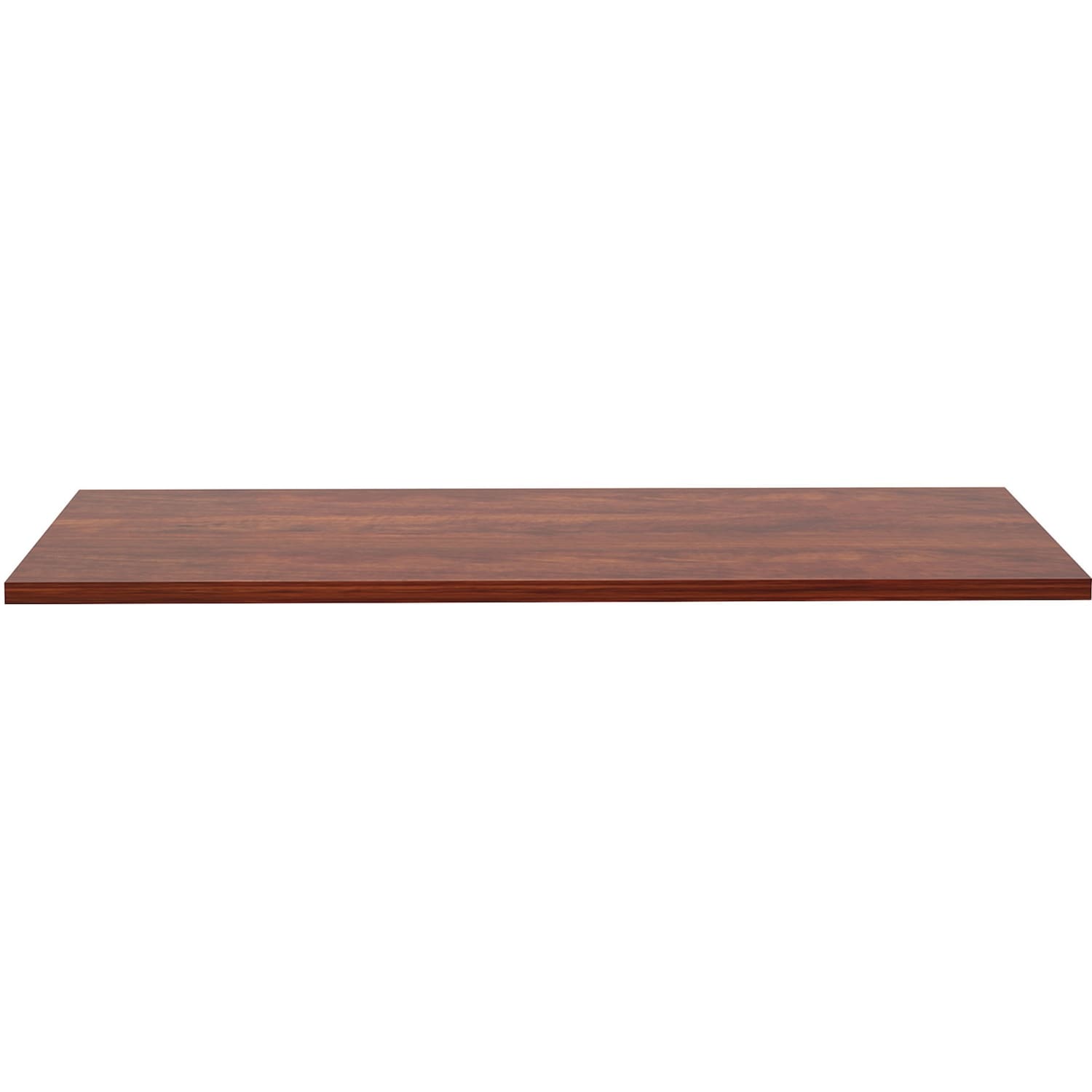 Lorell Quadro Sit-To-Stand Laminate Table Top, 48inW x 24inD, Cherry - Image 3