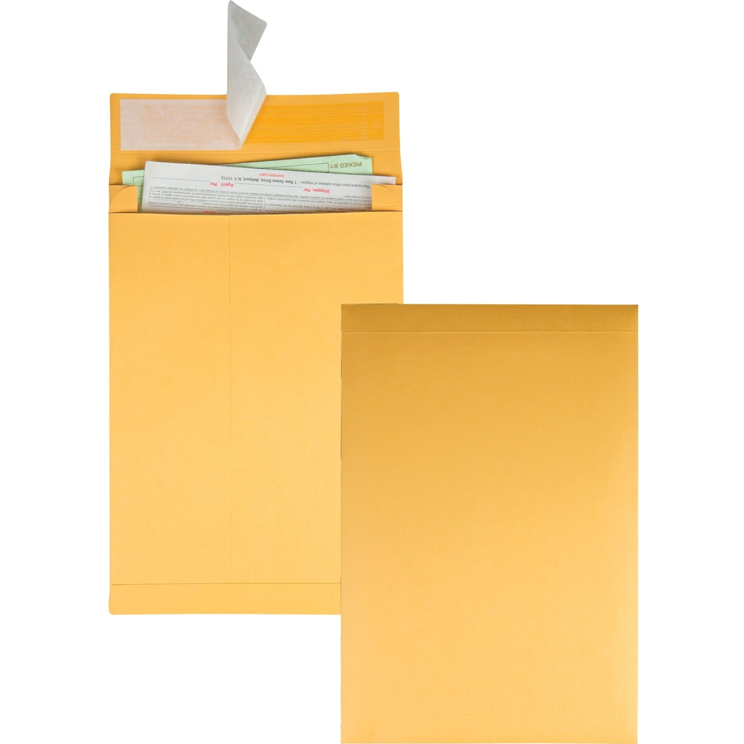Quality Park Redi-Strip Expansion Envelopes, 10in x 13in x 2in, 40 Lb, Self-Adhesive, Brown Kraft, Pack Of 25 - Image 3