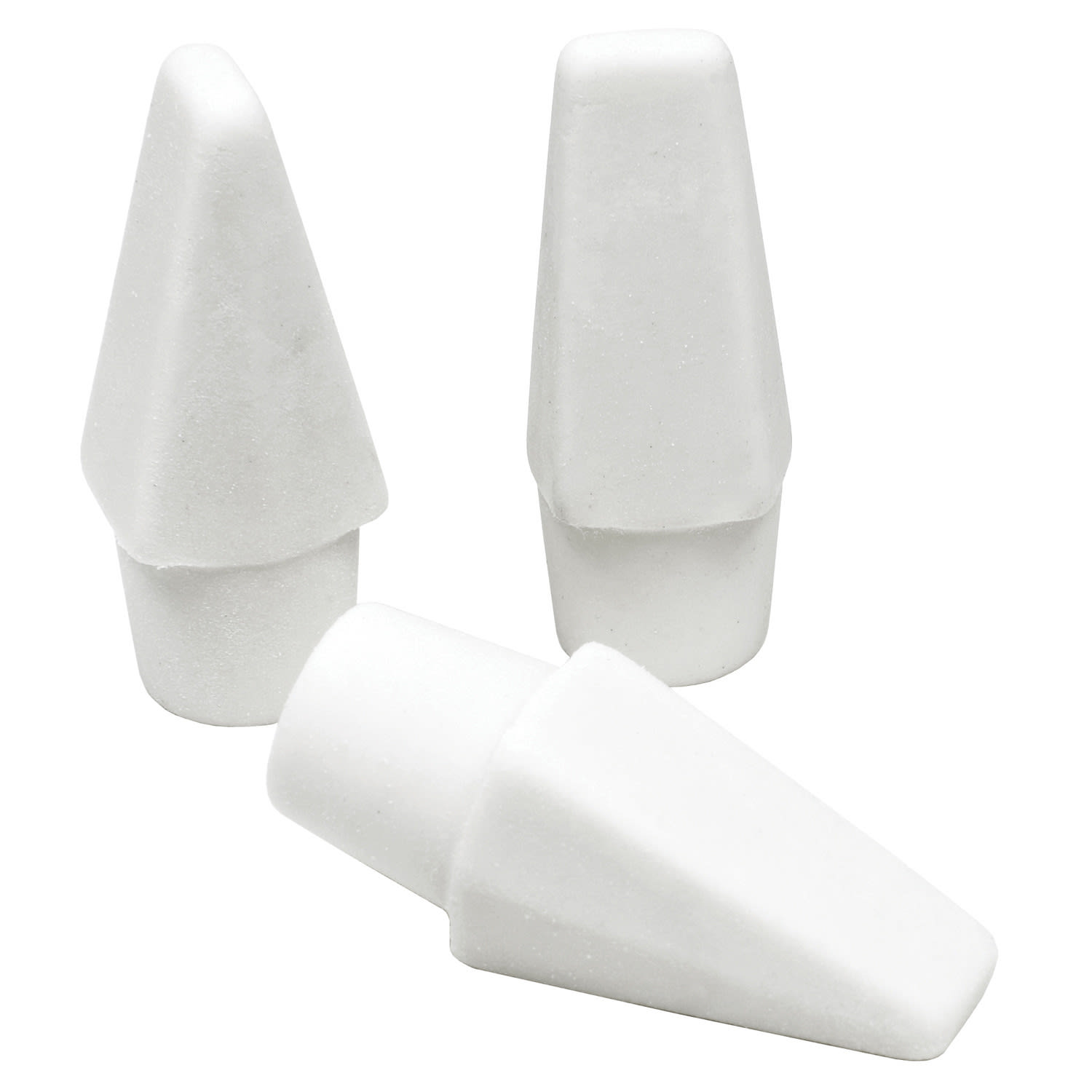 Helix Professional Pencil Cap Erasers, White, Pack Of 10 Erasers, Set Of 12 Packs - Image 4