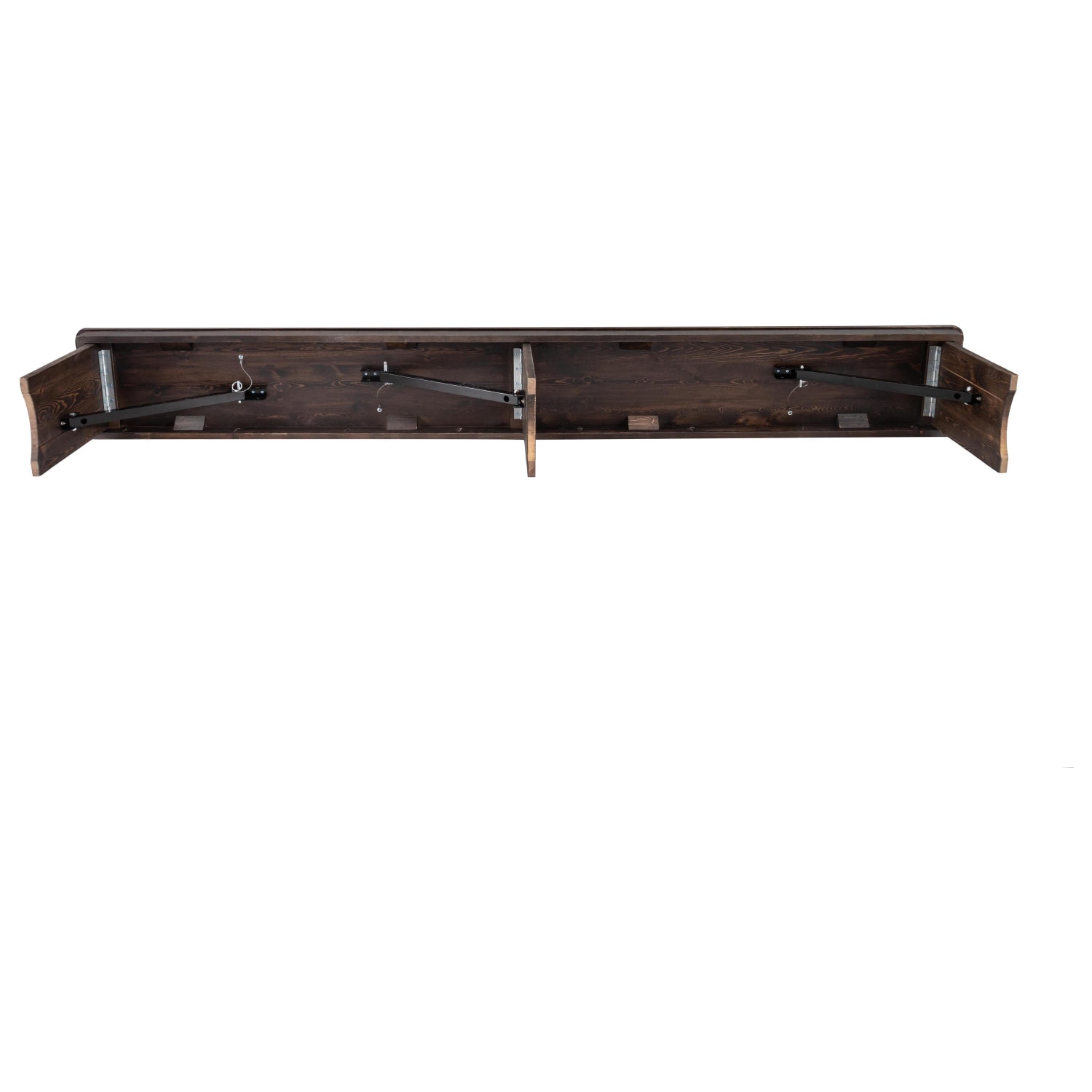 Flash Furniture HERCULES Series Folding Farm Bench 17 34inH x 12inW x 96inD Mahogany PopularChairscom