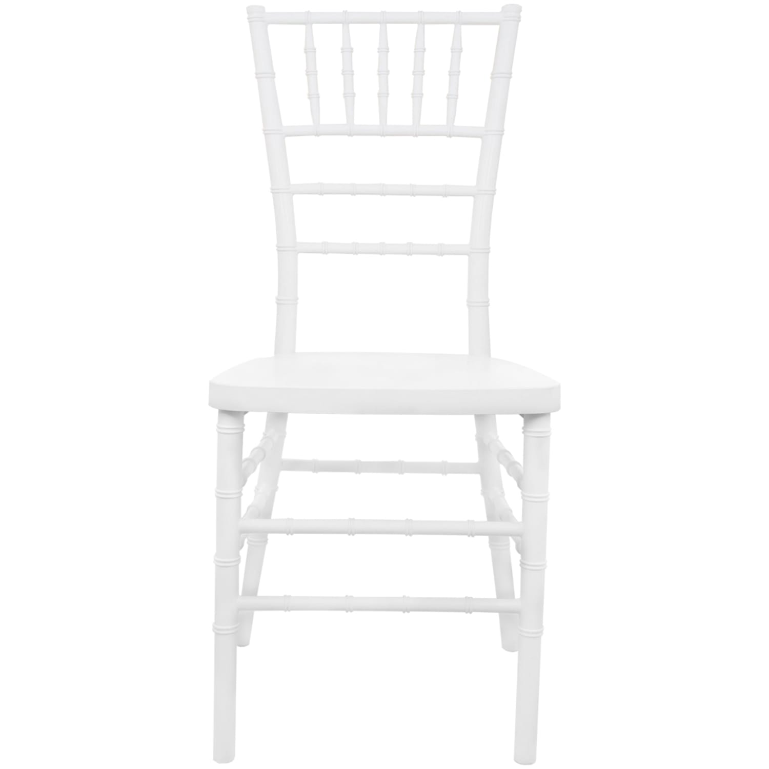 Flash Furniture Advantage Resin Chiavari Chair, White/White - Image 5