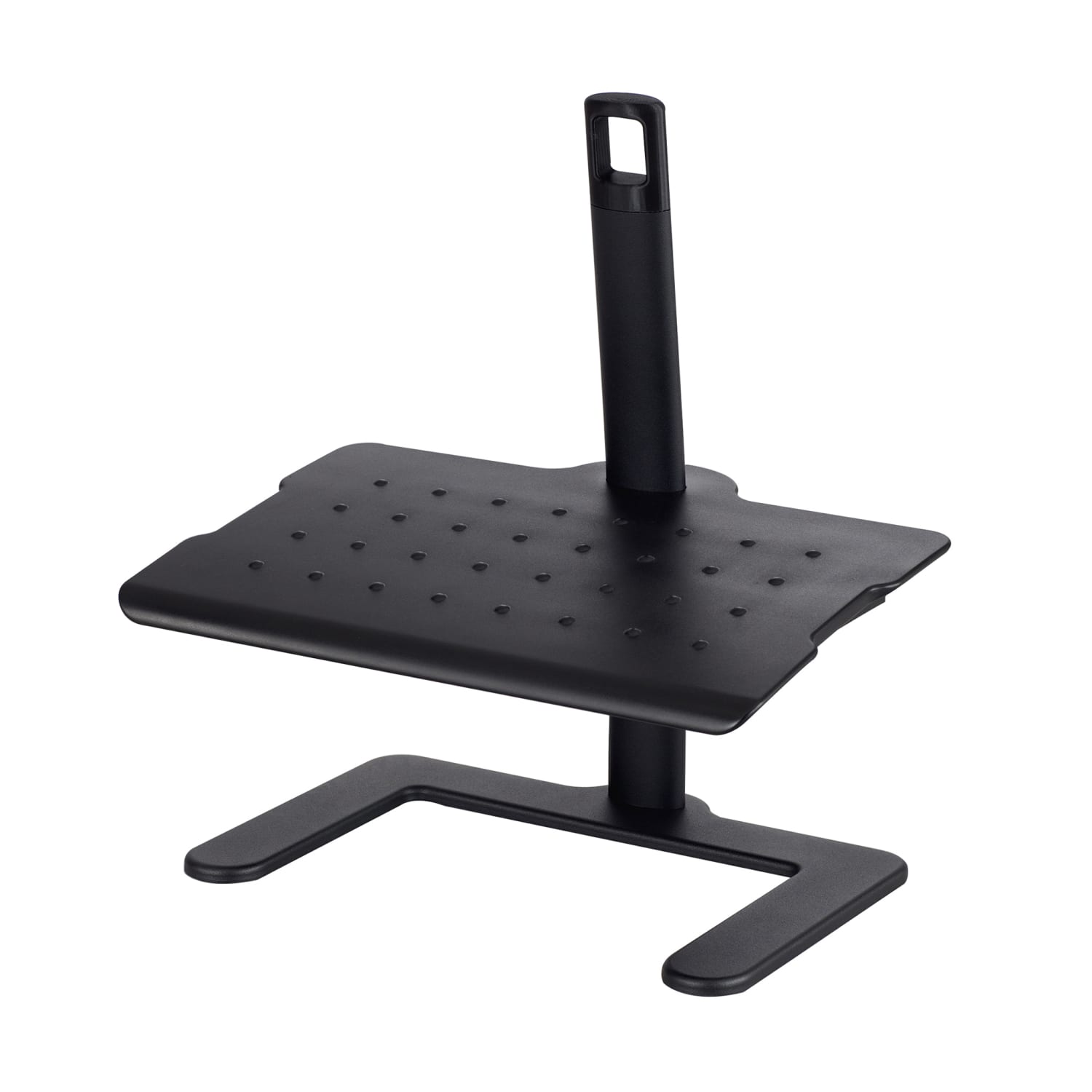 Safco Height Adjustable Footrest, 21 1/2inH x 20 1/2inW x 14 1/2inD, Black