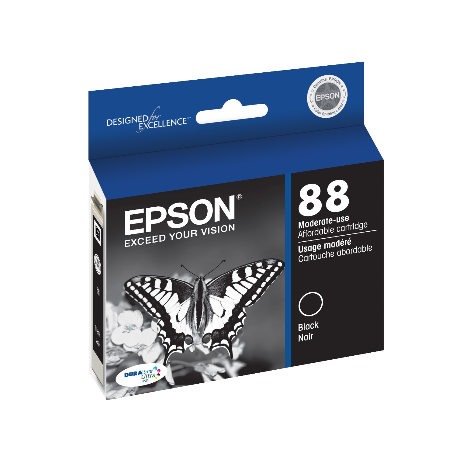 Epson 88 DuraBrite Ultra Black Ink Cartridge, T088120-S - Image 3