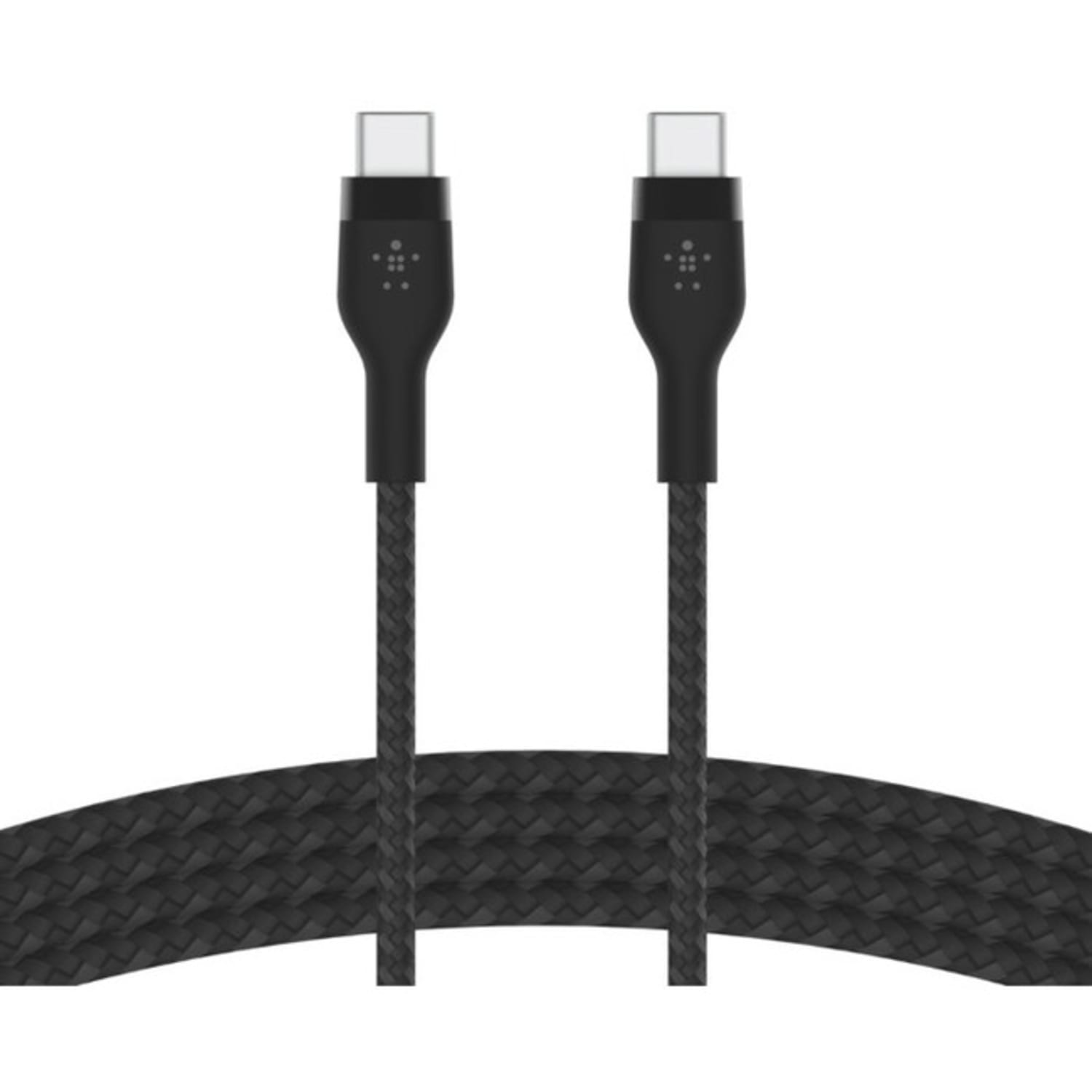 Belkin BoostCharge Pro Flex Braided USB-C To USB-C Charger Cable, 2M/6.6FT, Black - Image 6