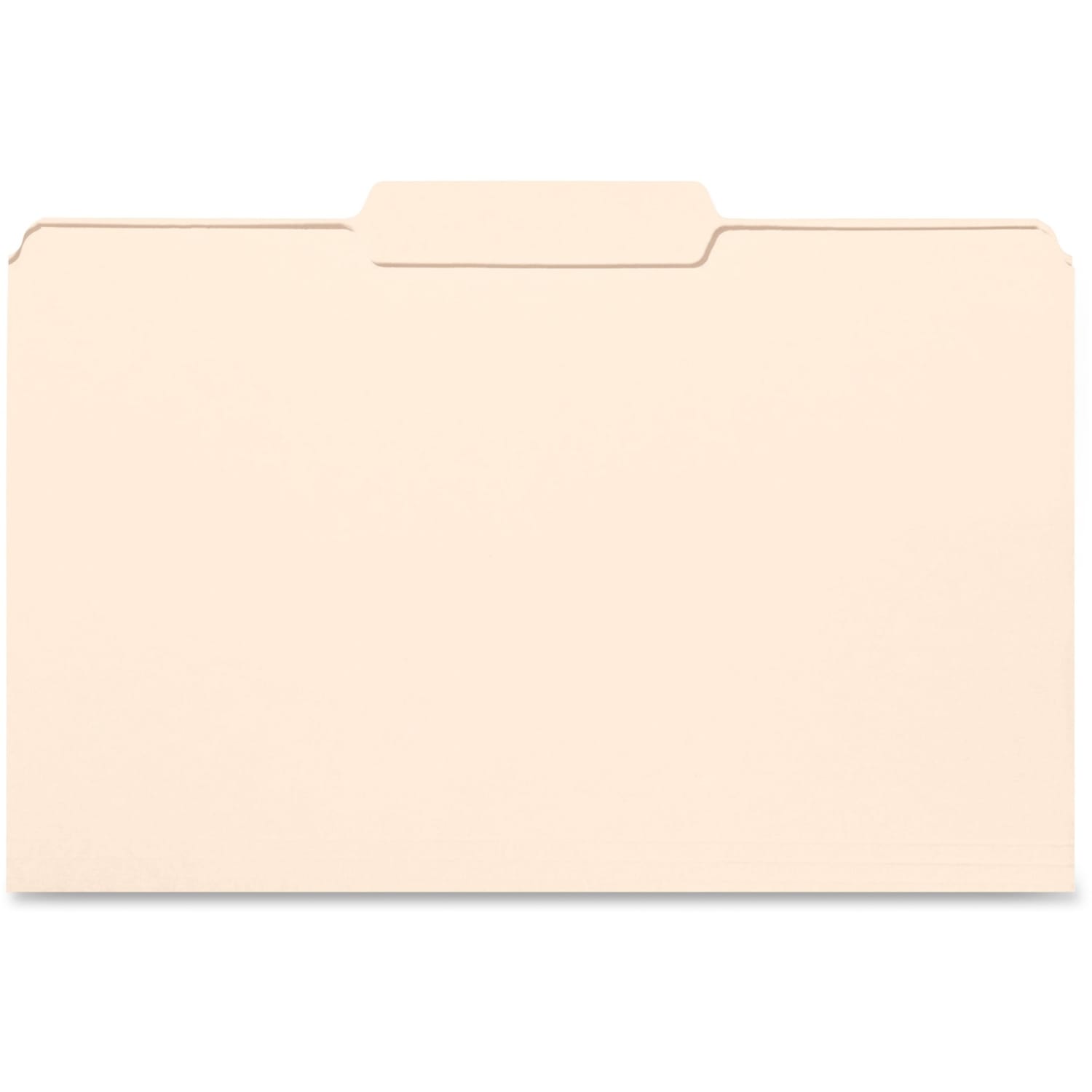 Business Source 1/3 Tab Cut Legal Top Tab File Folders - 8 1/2in x 14in - 3/4in Expansion - Stock - Manila - 100 / Box, 99725