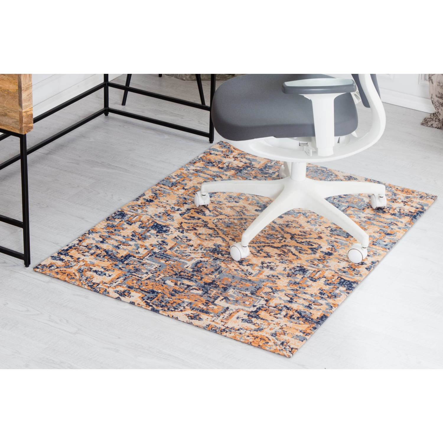 Anji Mountain Onondaga Rug'd Chair Mat, 1/2inH x 36inW x 48inD, Multicolor - Image 3