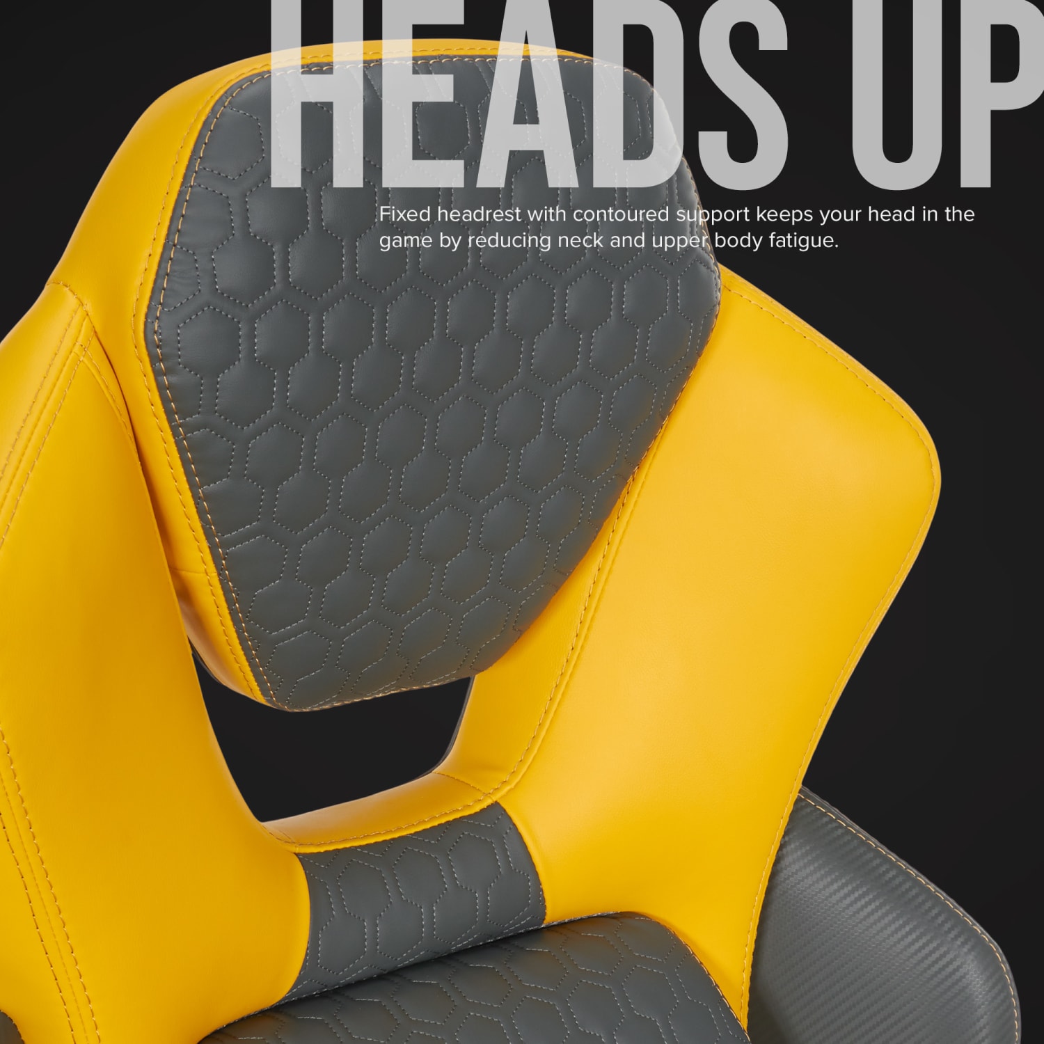 Shaquille ONeal Sciron Big  Tall Ergonomic High Back Vegan Leather Executive Gaming Office Chair GrayYellow PopularChairscom