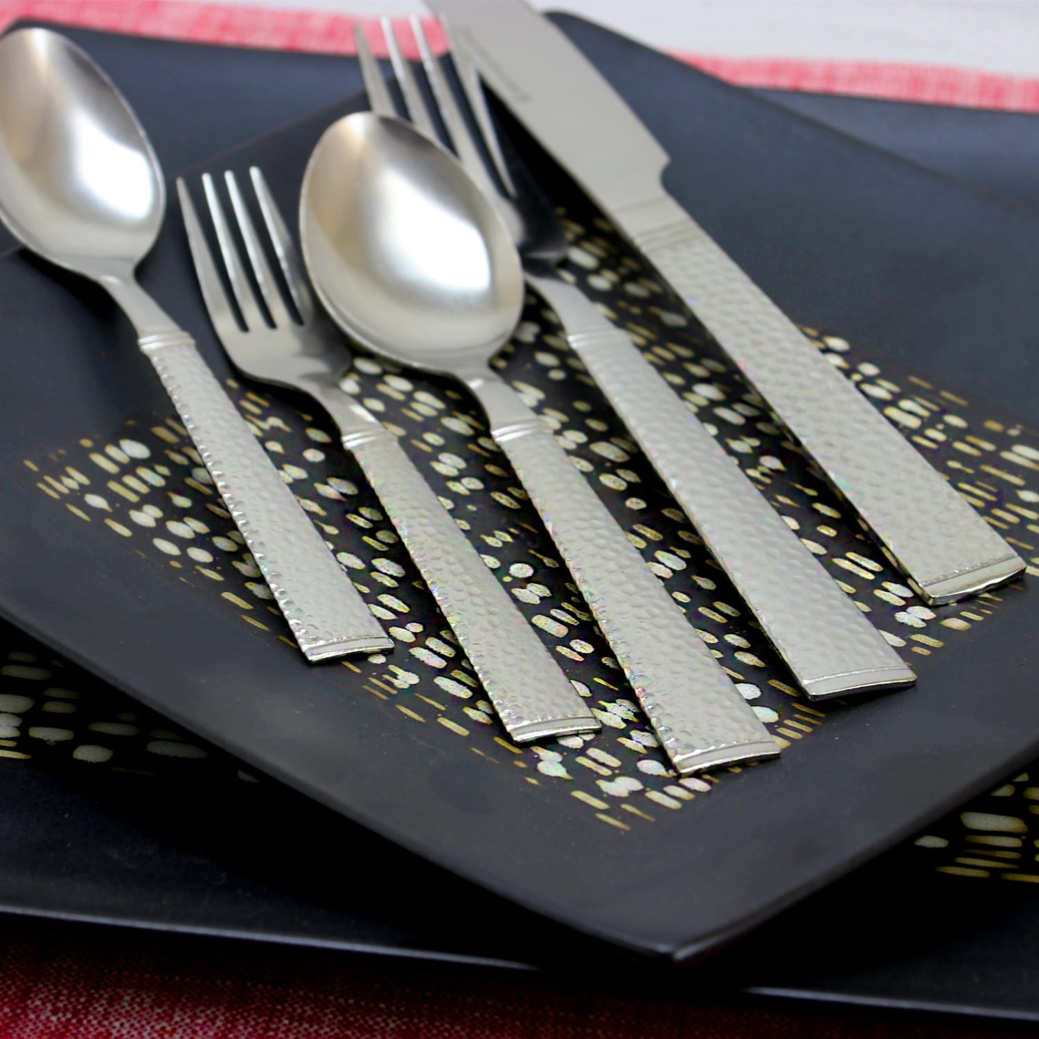 Gibson Home Prato 65-Piece Flatware Set With Caddy - Image 4