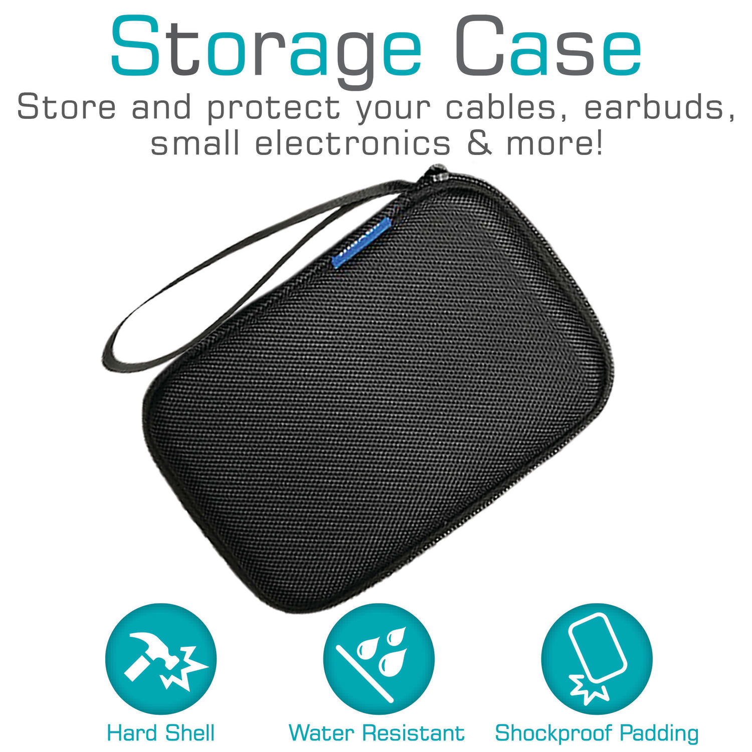 Maxell Shock-Absorbent Mobile Storage Case, Black, 195515 - Image 5