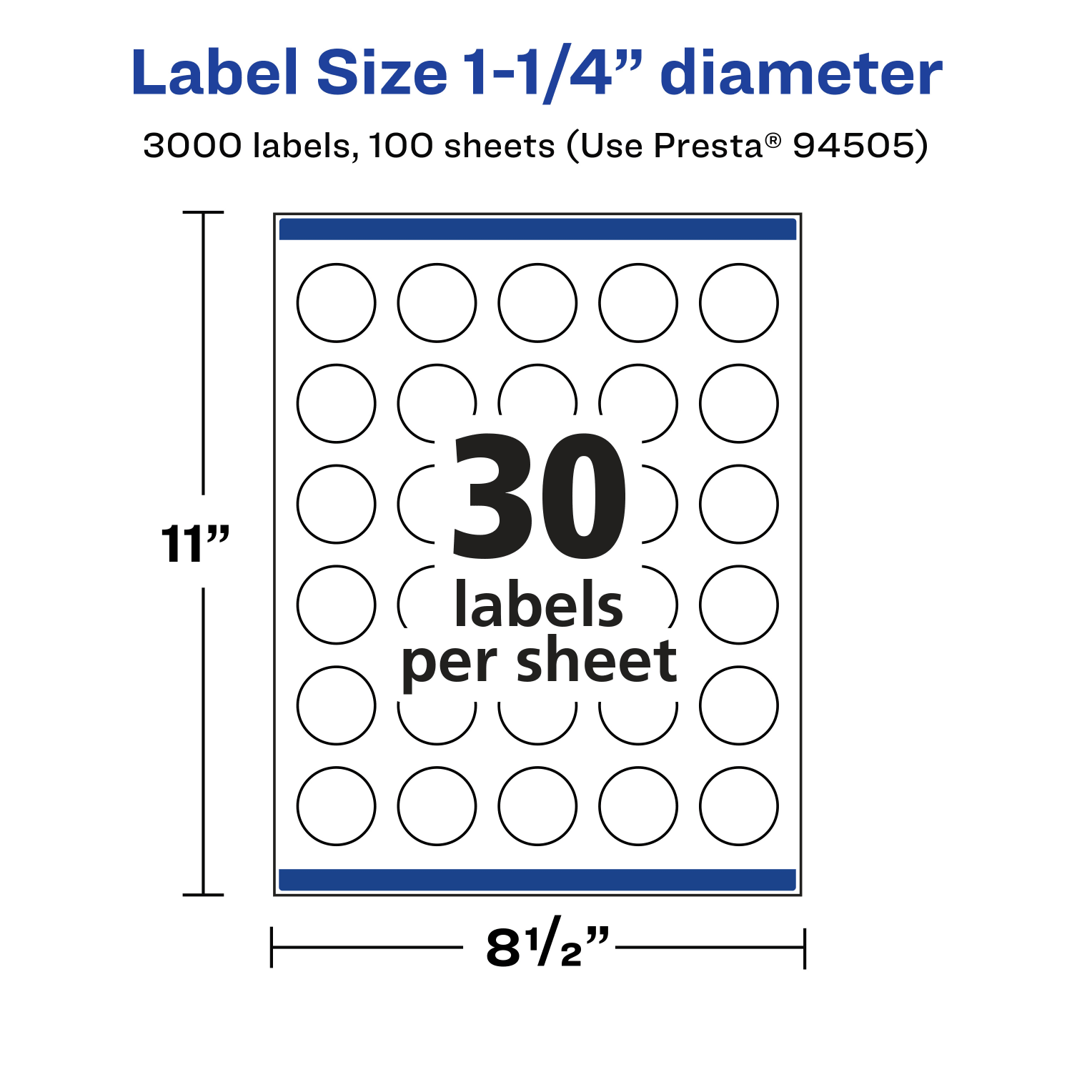 Avery Glossy Permanent Labels With Sure Feed, 94505-CGF100, Round, 1-1/4in Diameter, Clear, Pack Of 3,000 - Image 6
