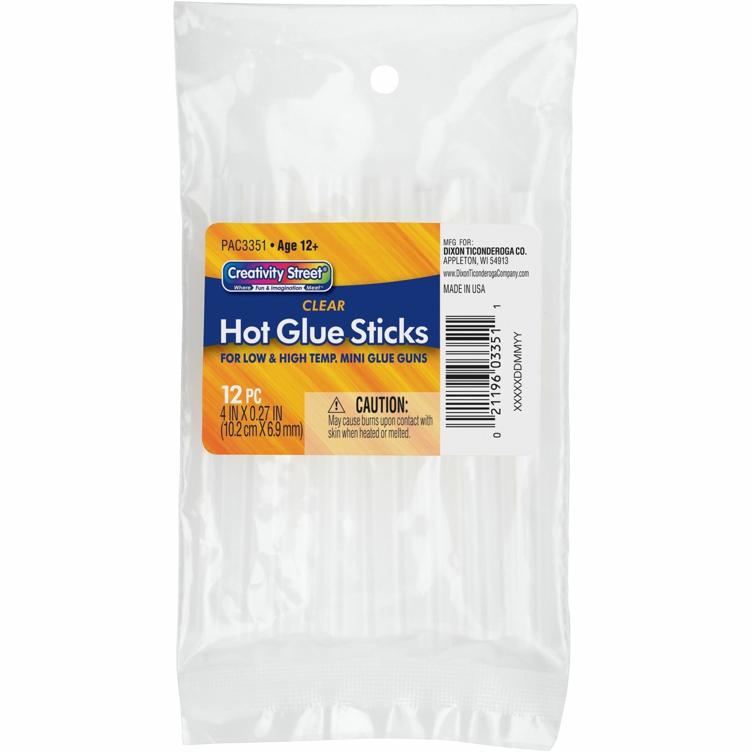 Creativity Street Glue Gun Glue Sticks, 4in x 5/16in, Clear, Pack Of 12 - Image 3