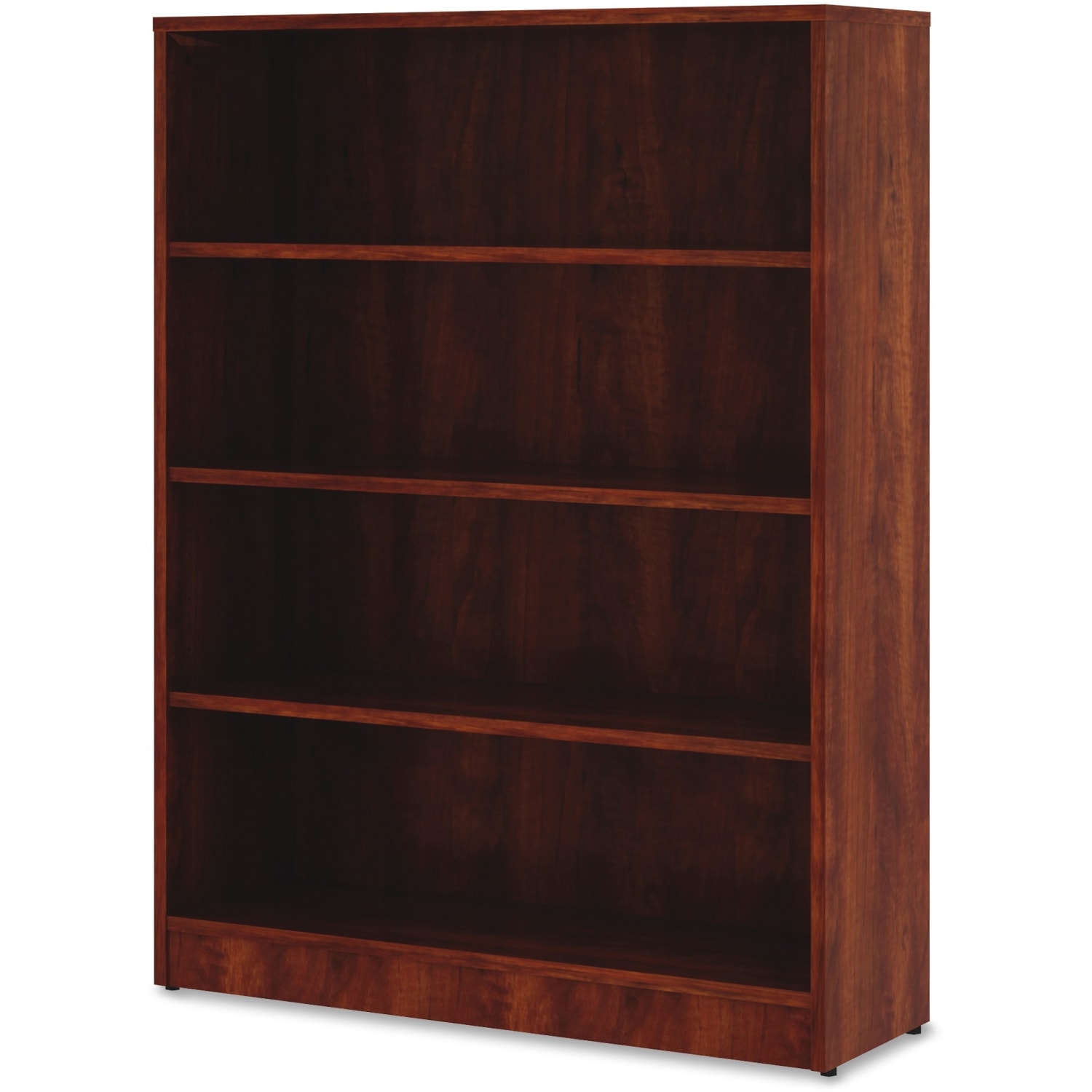Lorell Essentials 48inH 4-Shelf Bookcase, Cherry - Image 4