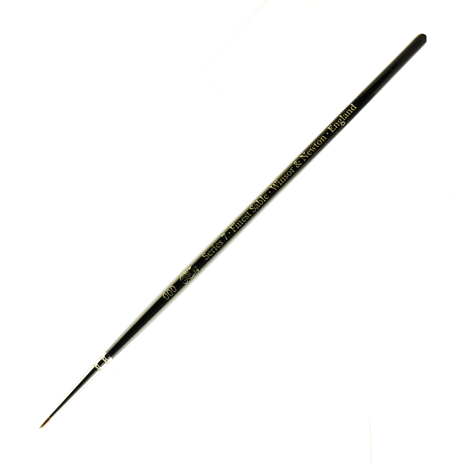 Winsor & Newton Series 7 Kolinsky Sable Pointed Round Paint Brush, Sable Hair, Black Size 3/0