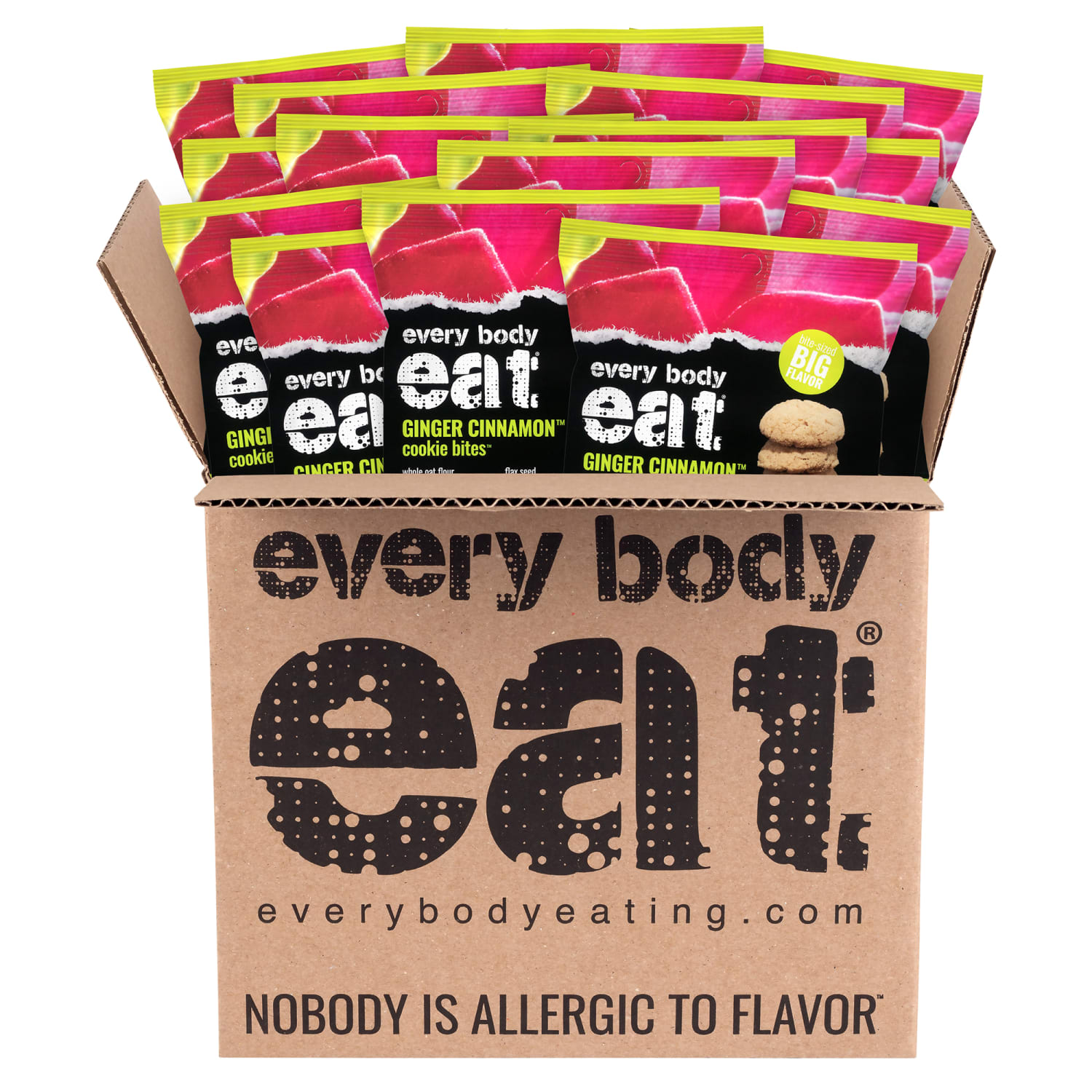 Every Body Eat Ginger Cinnamon Cookie Bites, 1.1 Oz, Total Qty 20 - Image 4
