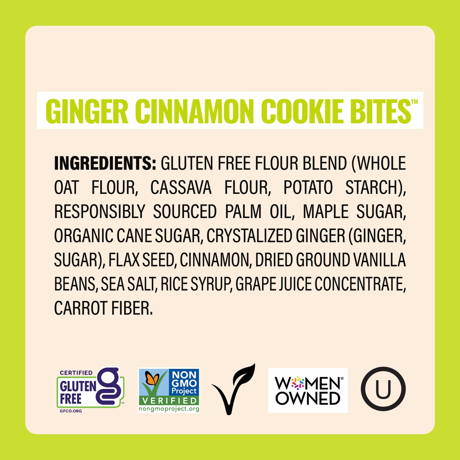 Every Body Eat Ginger Cinnamon Cookie Bites, 1.1 Oz, Total Qty 20 - Image 6