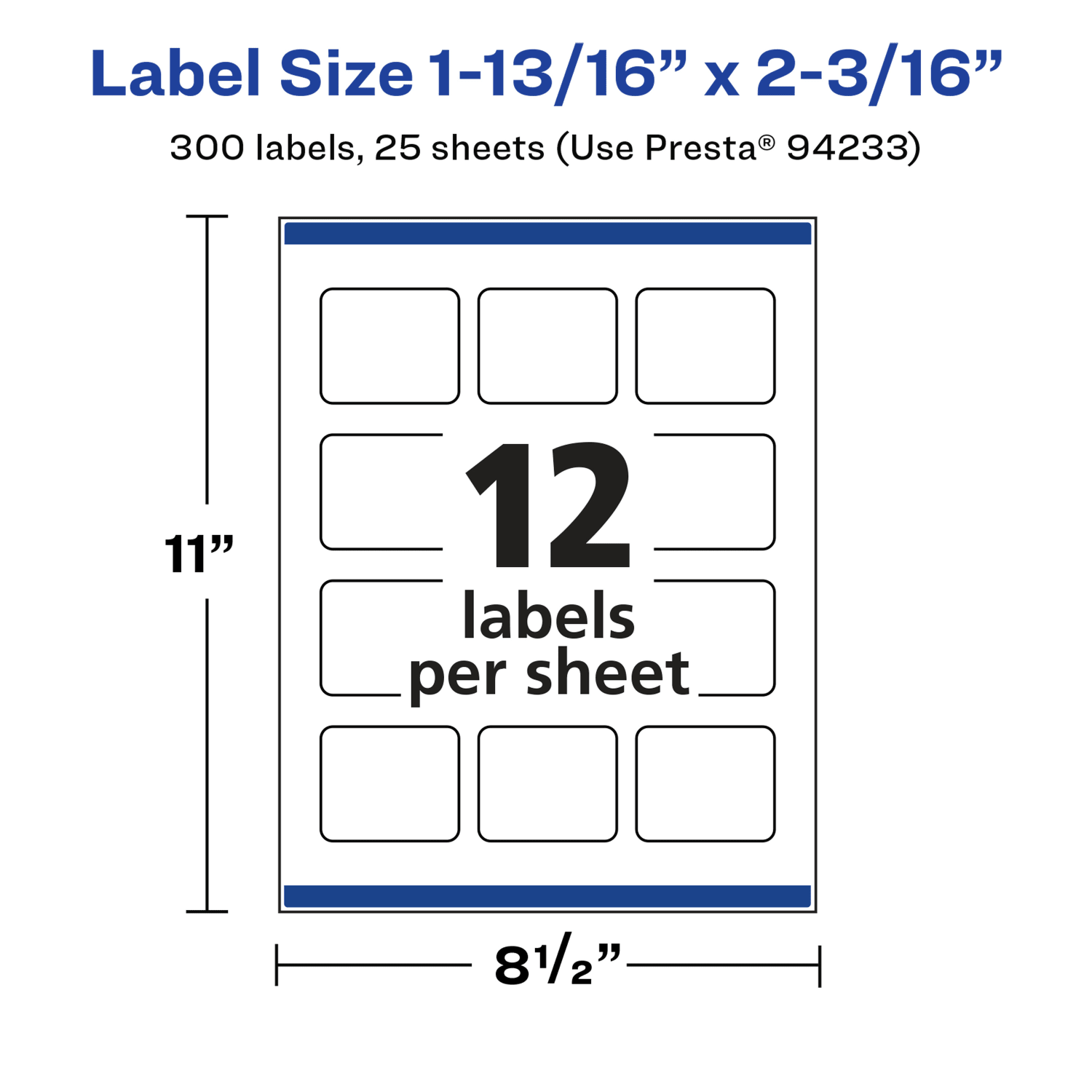 Avery Glossy Permanent Labels With Sure Feed, 94233-WGP25, Rectangle, 1-13/16in x 2-3/16in, White, Pack Of 300 - Image 6