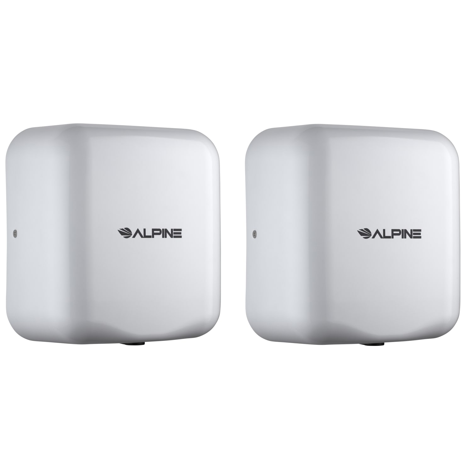 Alpine Industries Hemlock Commercial Automatic High-Speed Electric Hand Dryers, White, Pack Of 2 Dryers