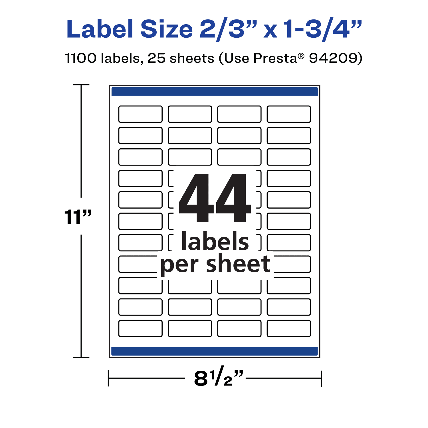 Avery Waterproof Permanent Labels With Sure Feed, 94209-WMF25, Rectangle, 2/3in x 1-3/4in, White, Pack Of 1,100 - Image 6