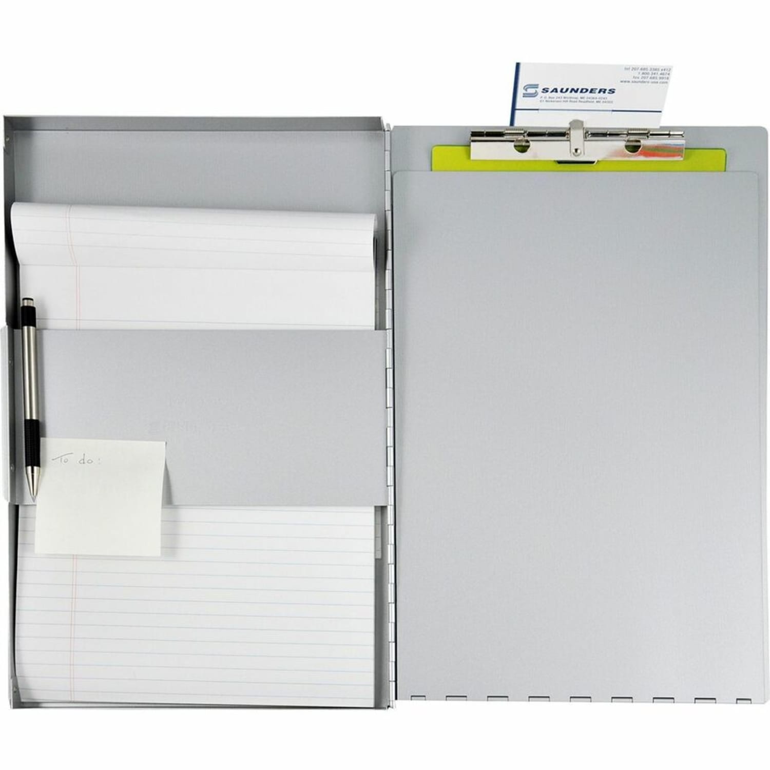 Saunders Snapaks Form Holder Storage Clipboard, Legal Size, Silver - Image 4