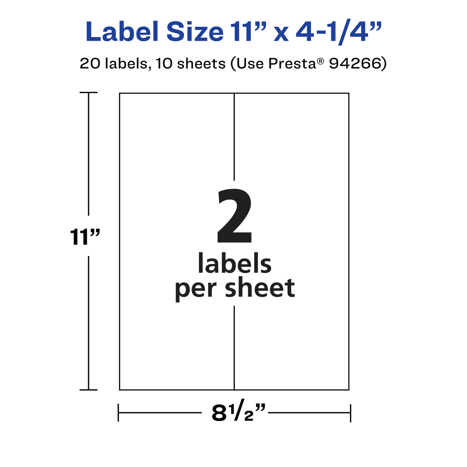 Avery Glossy Permanent Labels, 94266-CGF10, Rectangle, 11in x 4-1/4in, Clear, Pack Of 20 - Image 6