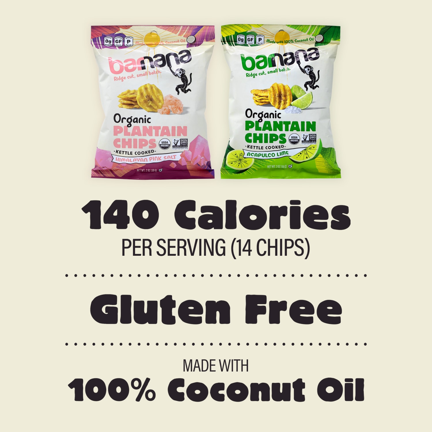 Barnana Plantain Chips, 2 Oz, Pack Of 12 Bags - Image 6