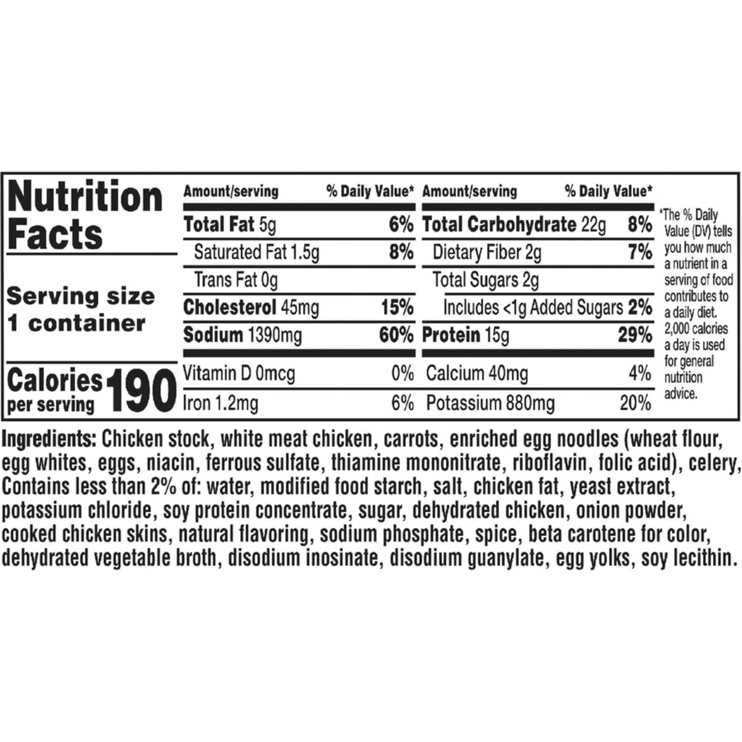 Campbells Chunky Classic Chicken Noodle Soup - 15.25 fl oz - 8 / Carton - Image 3