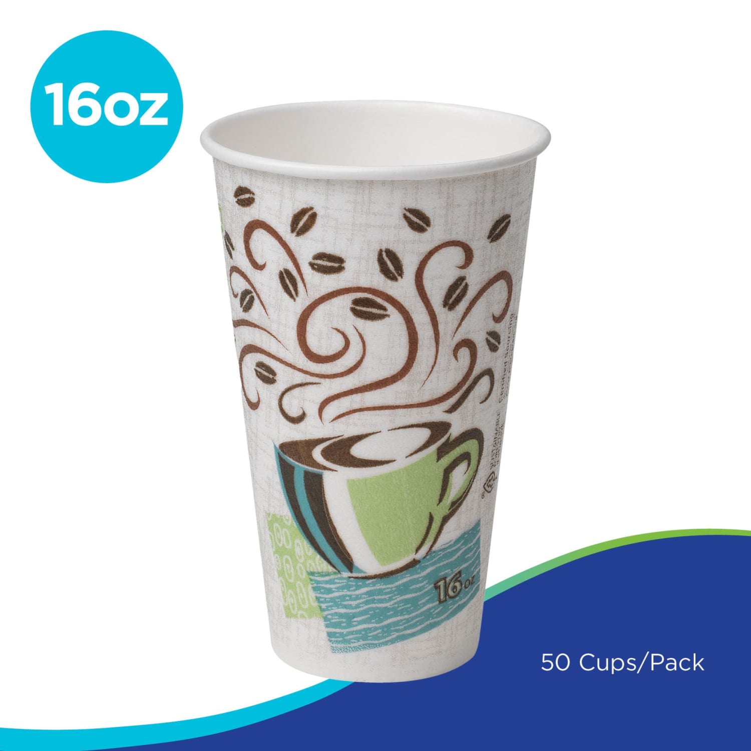 Dixie PerfecTouch by GP PRO Hot Cups, 16 Oz, Pack Of 50 Cups - Image 3