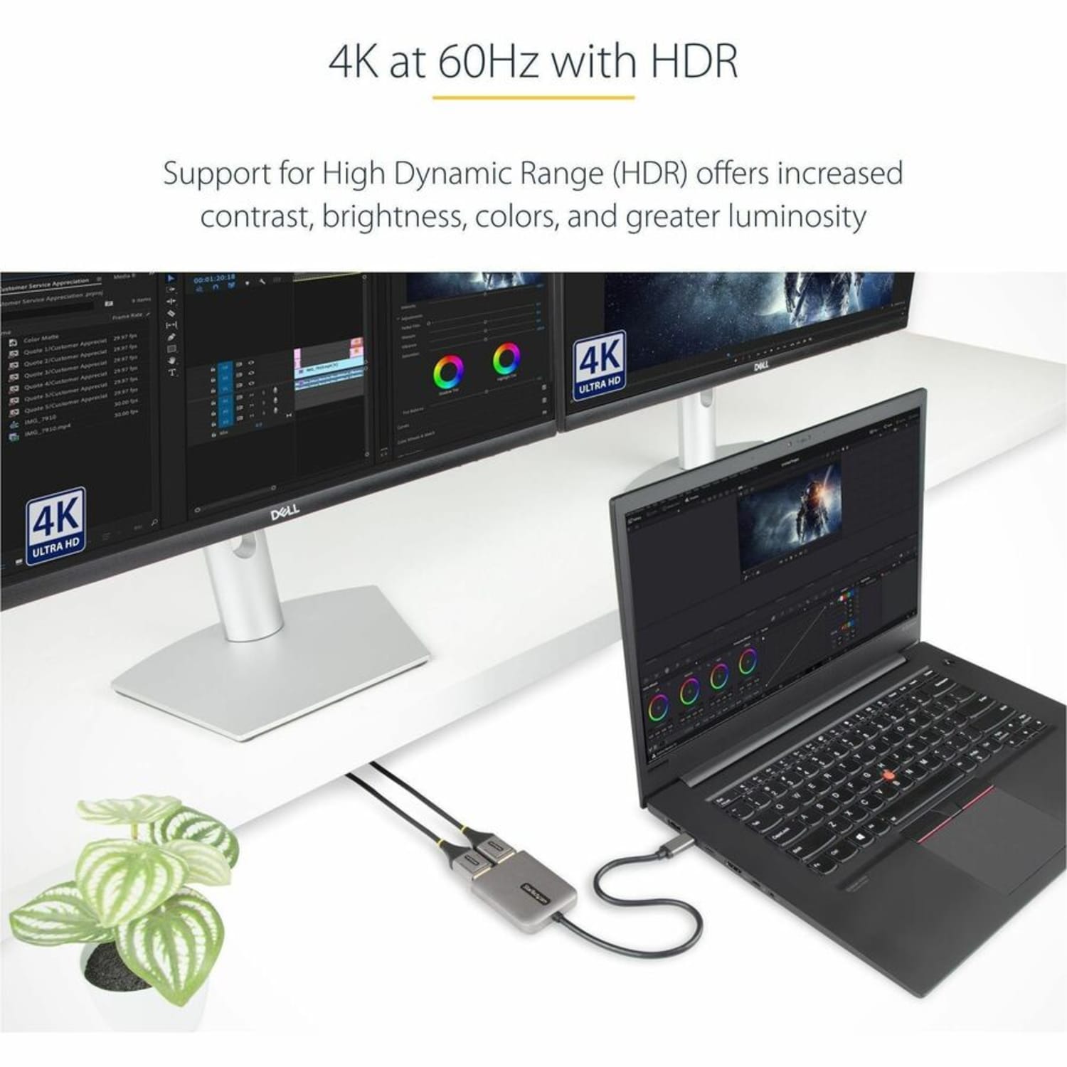 StarTech.com USB-C to Dual DisplayPort 1.4 Adapter, USB Type-C Multi-Monitor MST Hub, Dual 5K 60Hz DP Display Extender / Splitter, Windows - Image 5